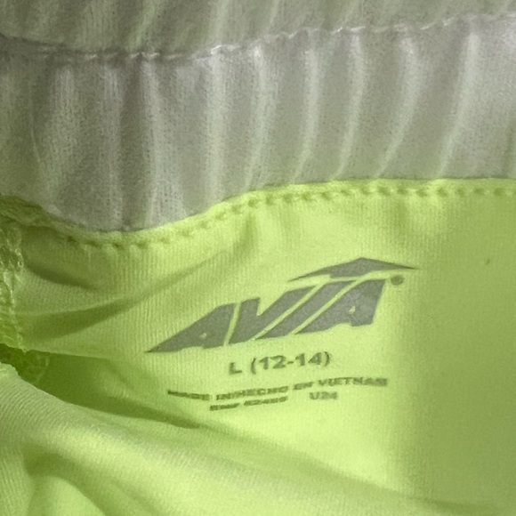 Avia Women's Running Shorts with Bike Liner Scribble Multi-color size Large NWT - Picture 5 of 6